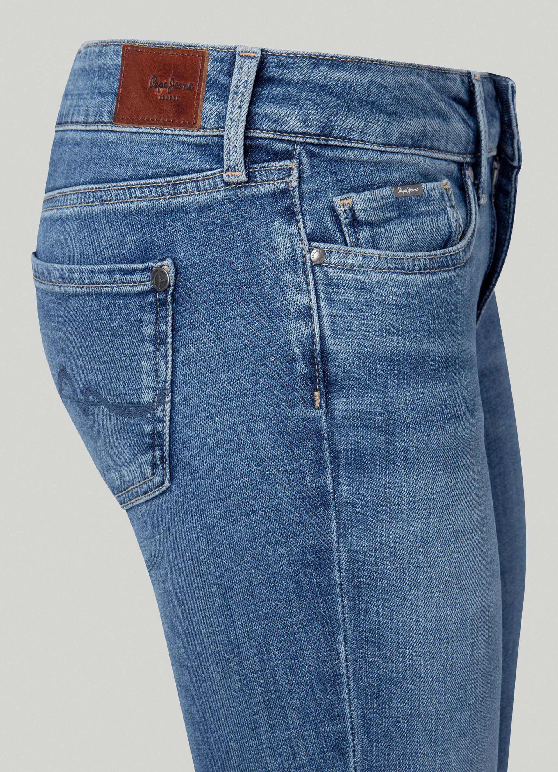 CALÇA JEANS PICCADILLY FIT SLIM TIRO TAMANHO MÉDIO - jeans