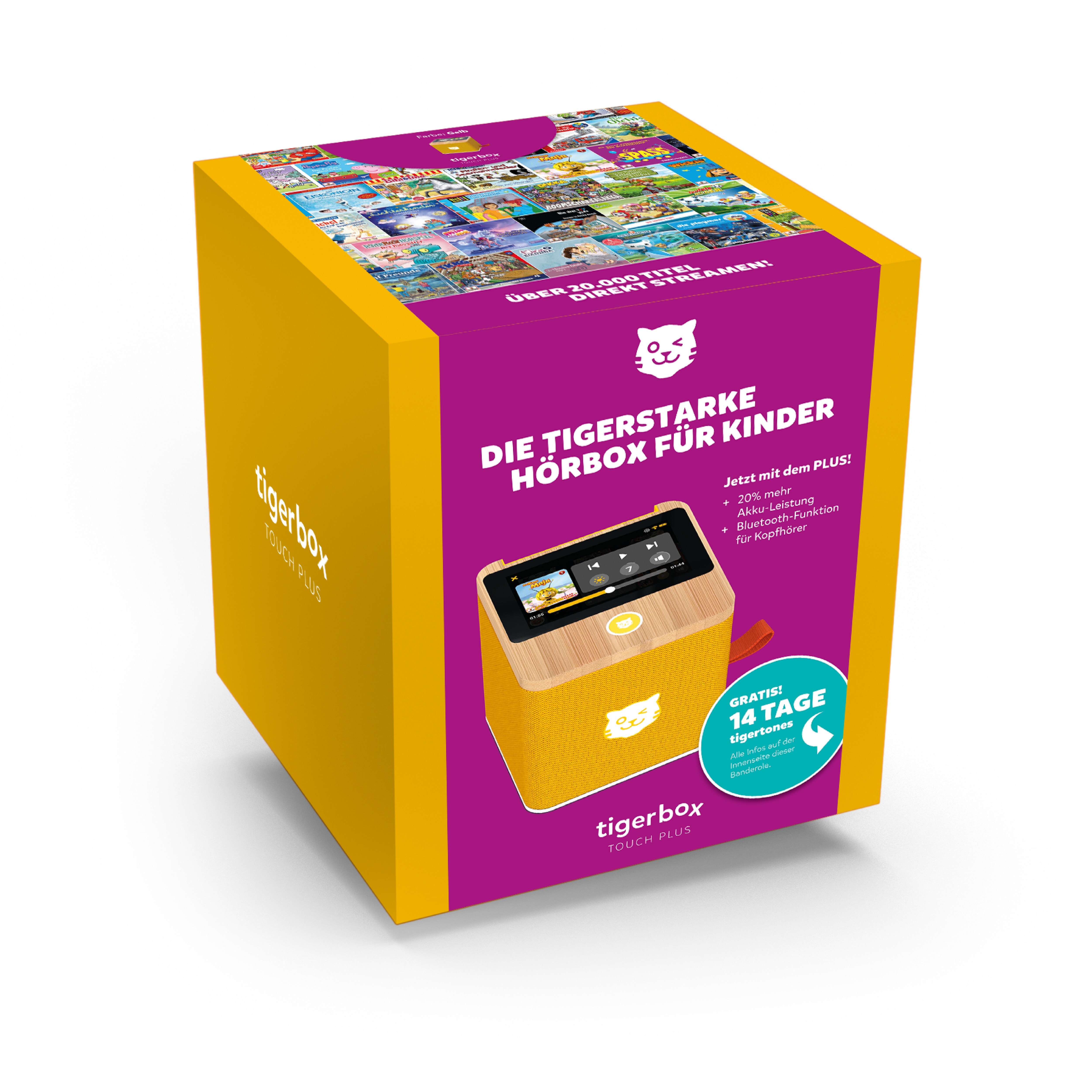 Tigerbox TOUCH PLUS - gelb (ltd.) (inkl. 3 Monate Gratis Ticket)