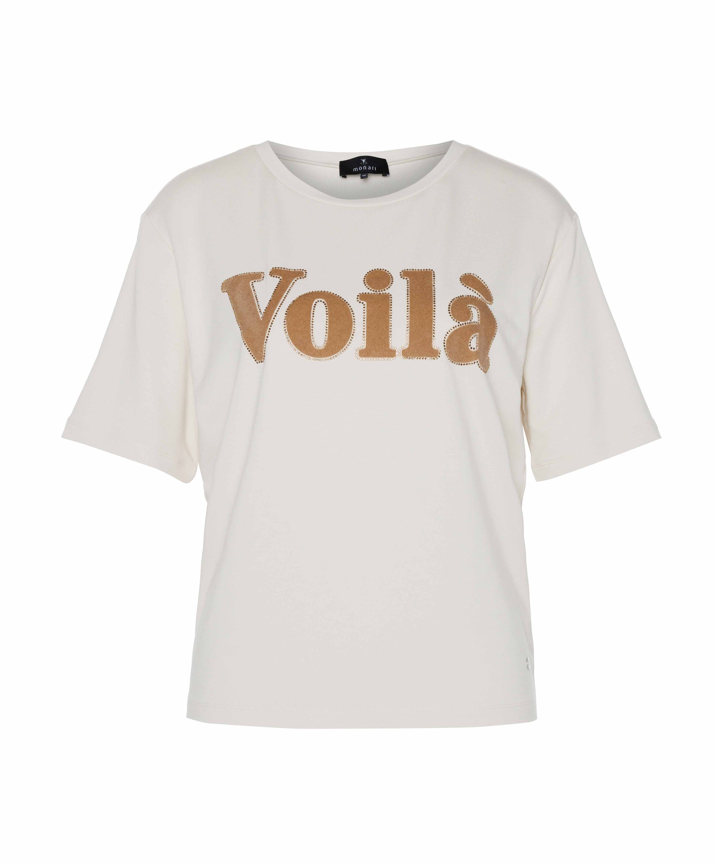 Monari Dames T-shirt ecru