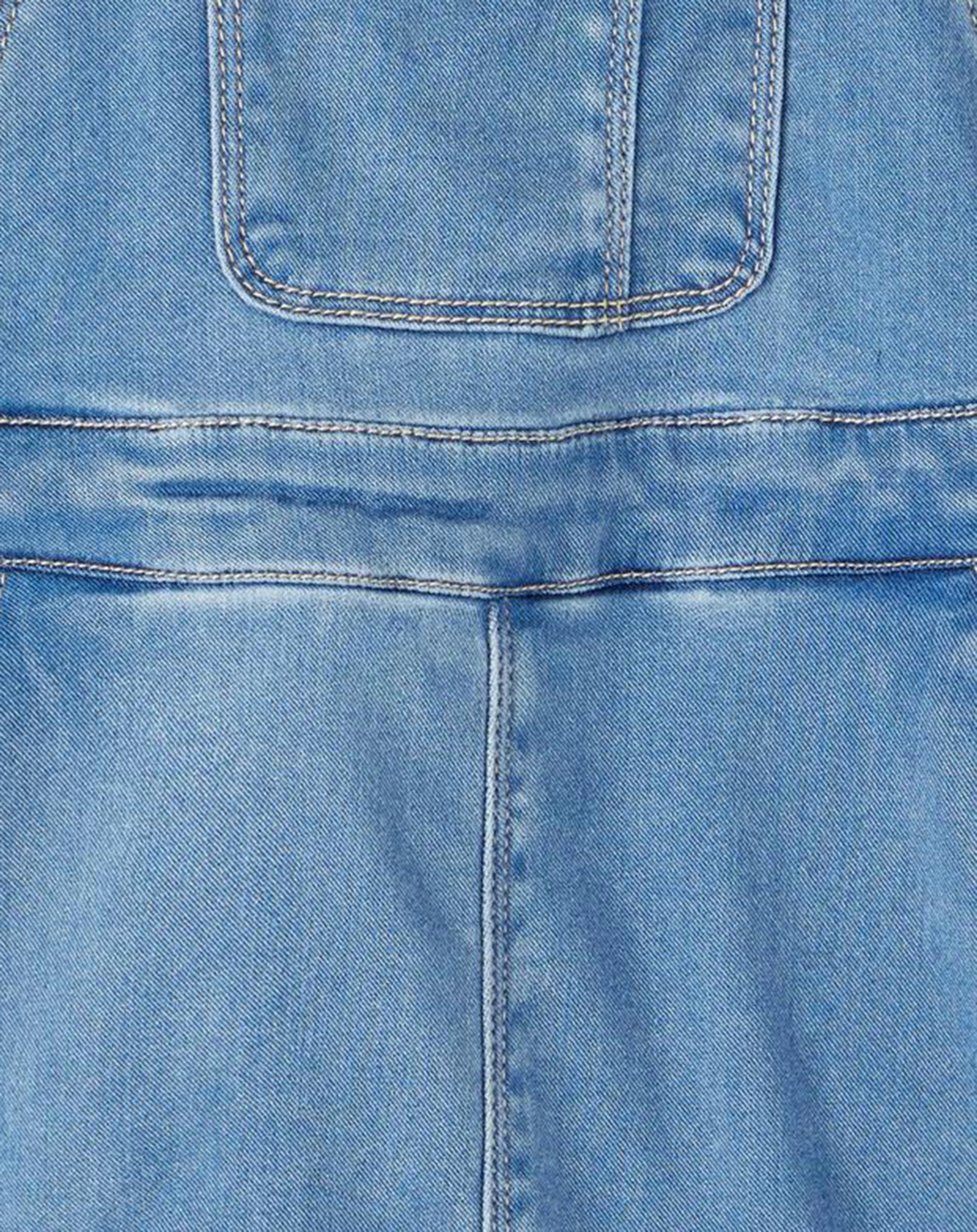 Jeans-Latzkleid NMFFRO DNM in medium blue denim