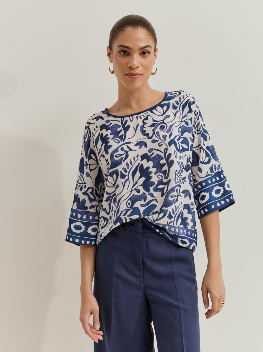 Blusa com estampado