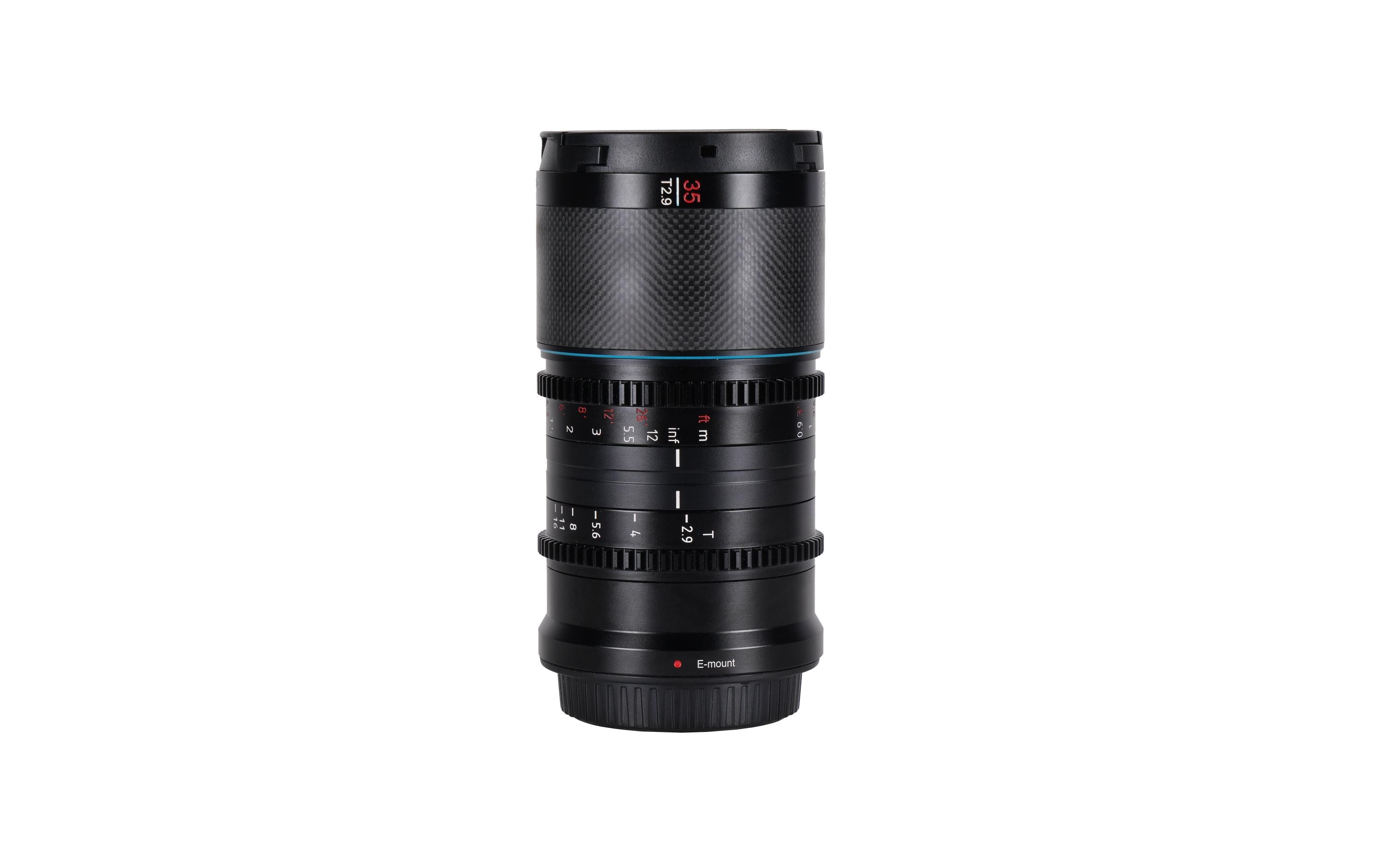 Festbrennweite Saturn 35mm T/2.9 1.6x Neutral – Canon RF<br>Anamorphotisches Vollformat-Objektiv aus Kohlefaser – Neutral Flare