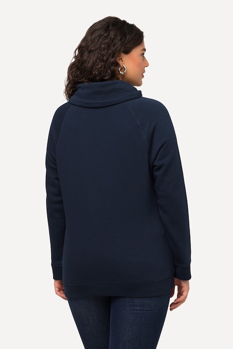 Sweatshirt, Eisstern, Stehkragen, Taschen, Langarm