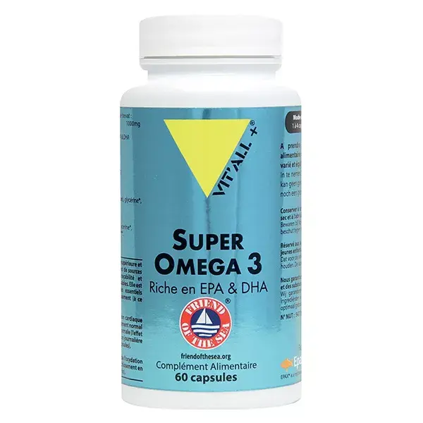 Vit'all+ Super Ômega 3 Marinho 1000mg - 60 cápsulas marinhas