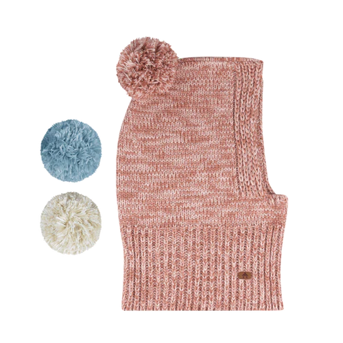 Bonnet Alice Rose - Cagoule enfant rose