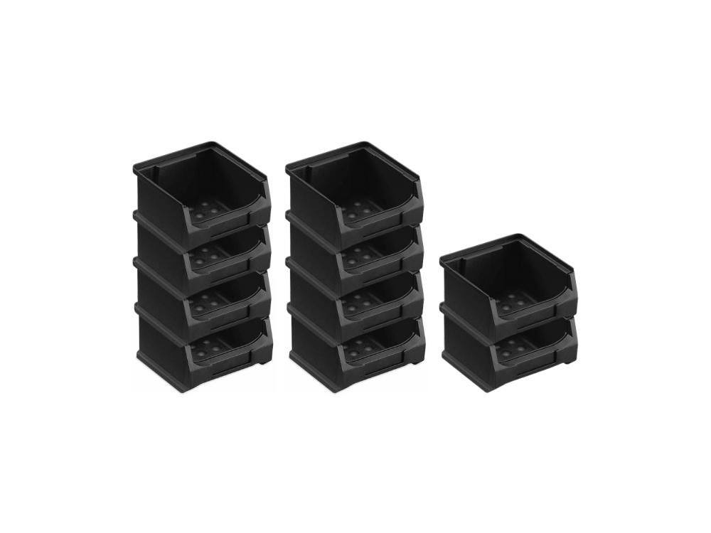 PROREGAL Value Pack 10x Geleidende Opbergdozen 1,0 HxBxD 6 x 10 x 10 cm 0,4 Liter ESD Opbergdozen