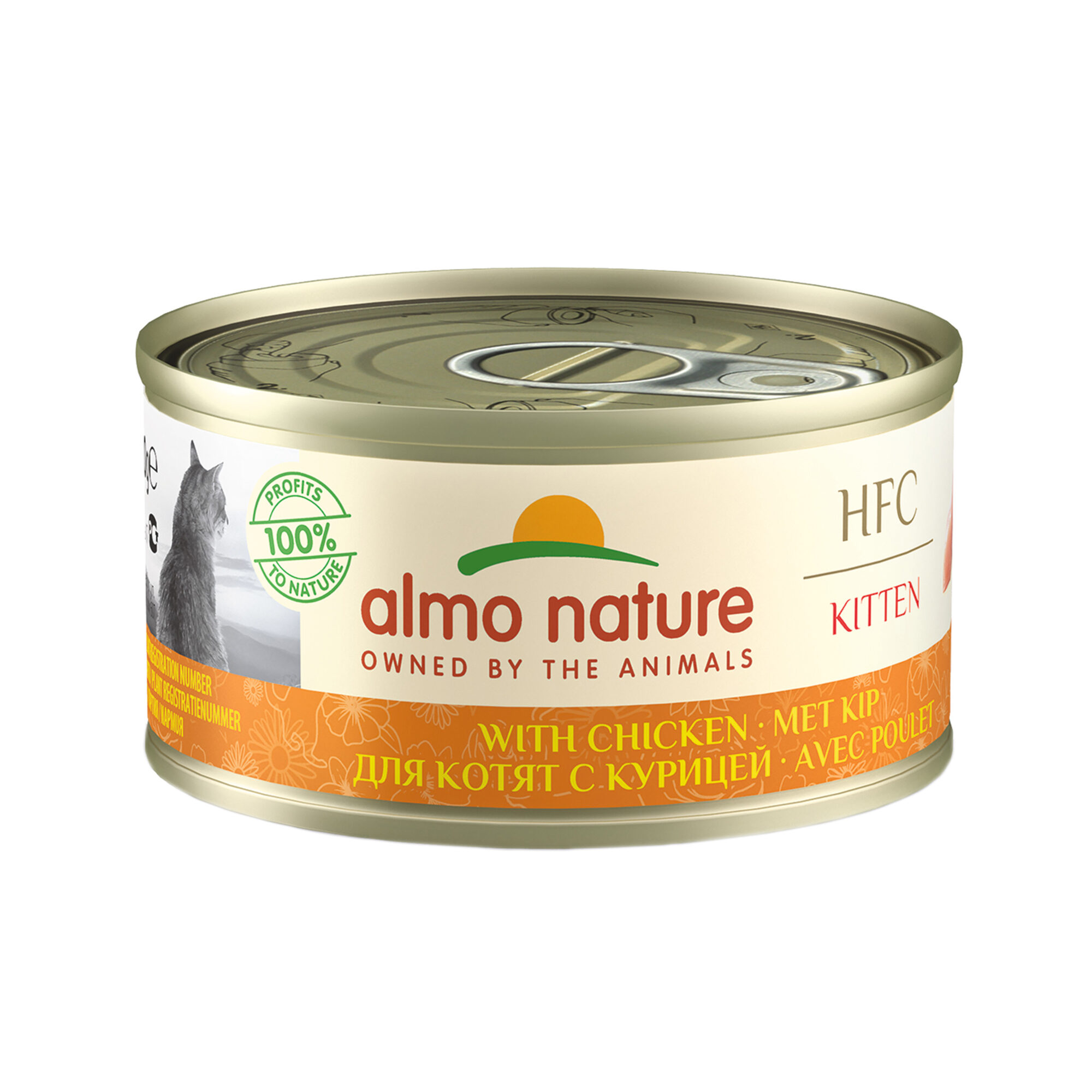 Almo Nature Kitten - HFC 70 - Kattenvoer - Blik - Kip