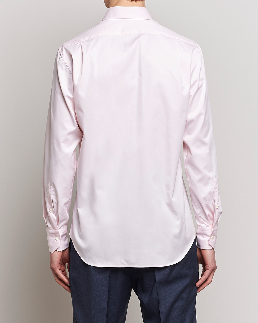 Stenströms Fitted Body Cut Away Shirt Pink