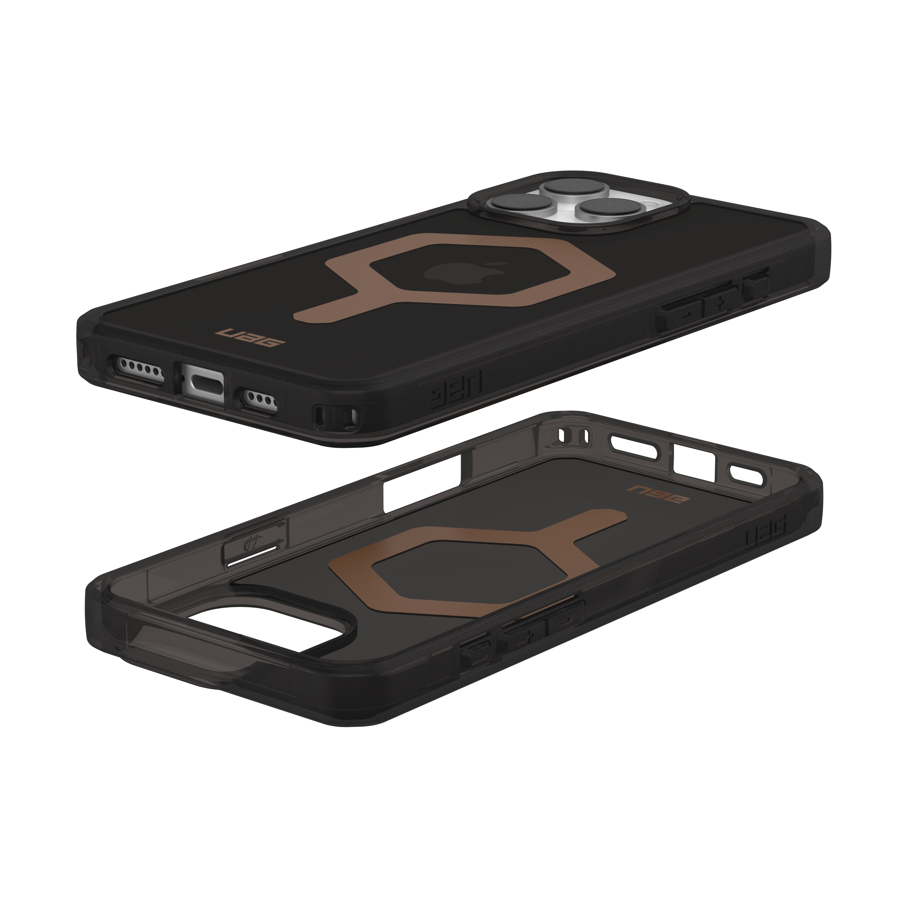 iPhone 16 Pro Max MagSafe Hybrid Schutzhülle Plyo (114481114085) - Schwarz / Gold