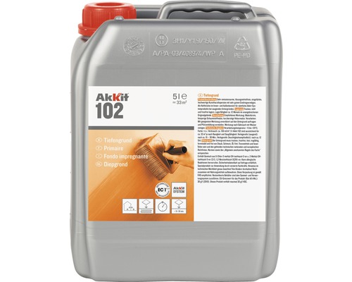 Akkit 102 Diepe primer voor absorberende oppervlakken 5 l