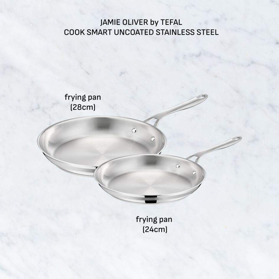 Jamie Oliver by Tefal Cook Smart RVS 2-delige pannenset