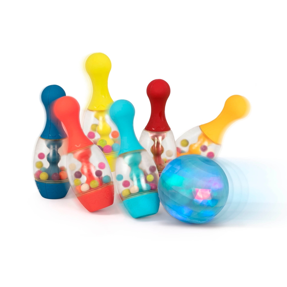B. Spielzeug-Bowlingset mit Beleuchtung