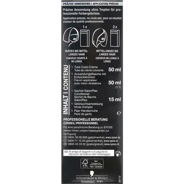 Professional Performance permanente Coloration 1_1 Schwarz