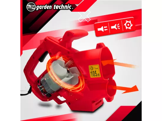 Aspirateur souffleur broyeur électrique 2800W - Elem Garden
