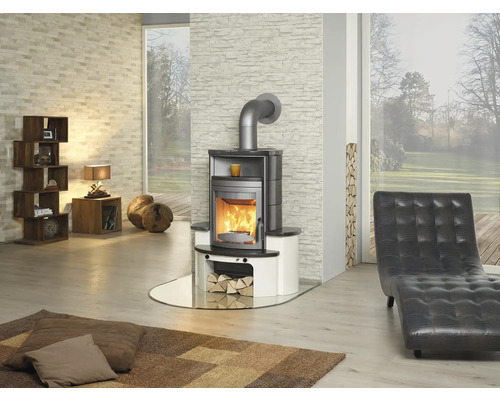 Hark Avenso GT ECOplus keramische haardset, zwart, 8 kW