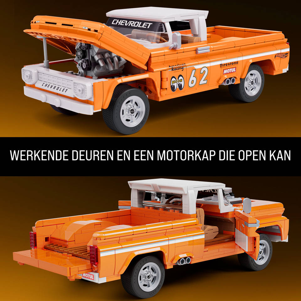 Mattel Brick Shop Hot Wheels Custom 62 Chevy Pickup