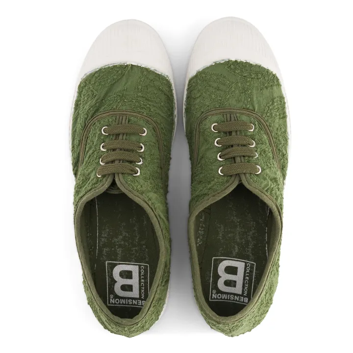 Bensimon Tennis Broderie Anglaise | Khaki