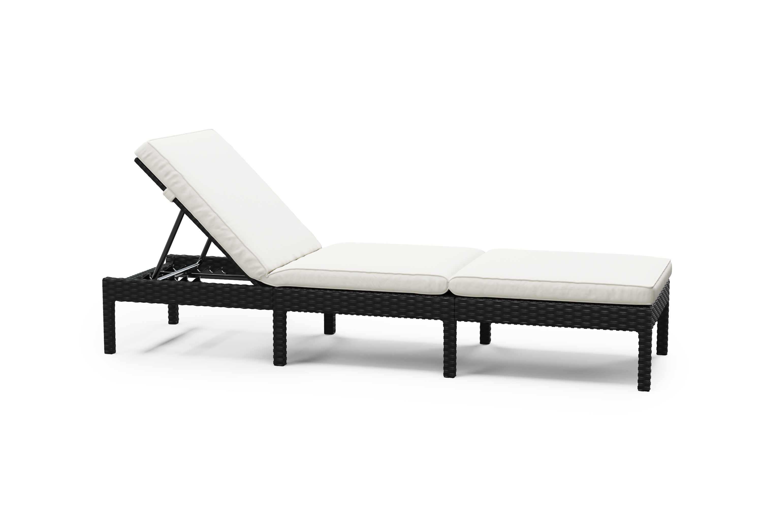Liegestuhl Rattan COSI schwarz