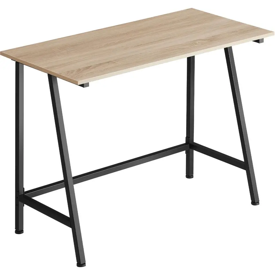 tectake Bureau Newton 100x50x77cm, Industrieel Licht Hout, Eiken Sonoma