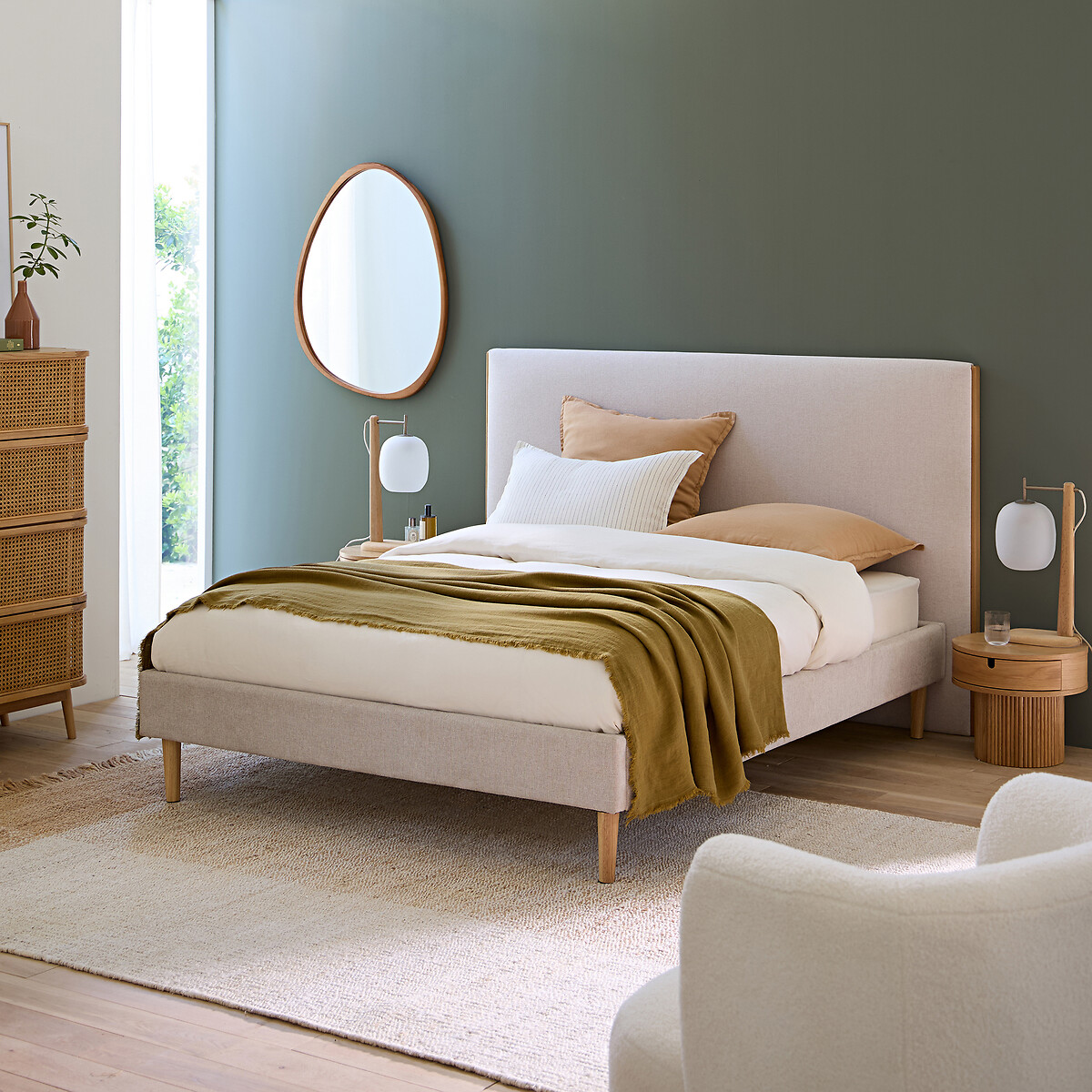 LA REDOUTE INTERIEURS<br>Cabeceira estofada, Telmo