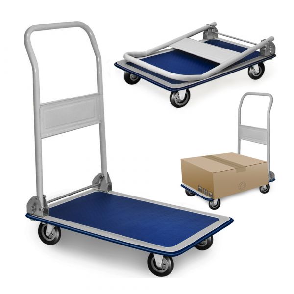 EDM Carretilla Metalica Plegable con Ruedas Max. 150kg 82x48x73c