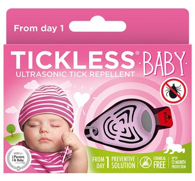 Tickless Ultrasonisk Flåttmiddel Baby/Barn, Pink