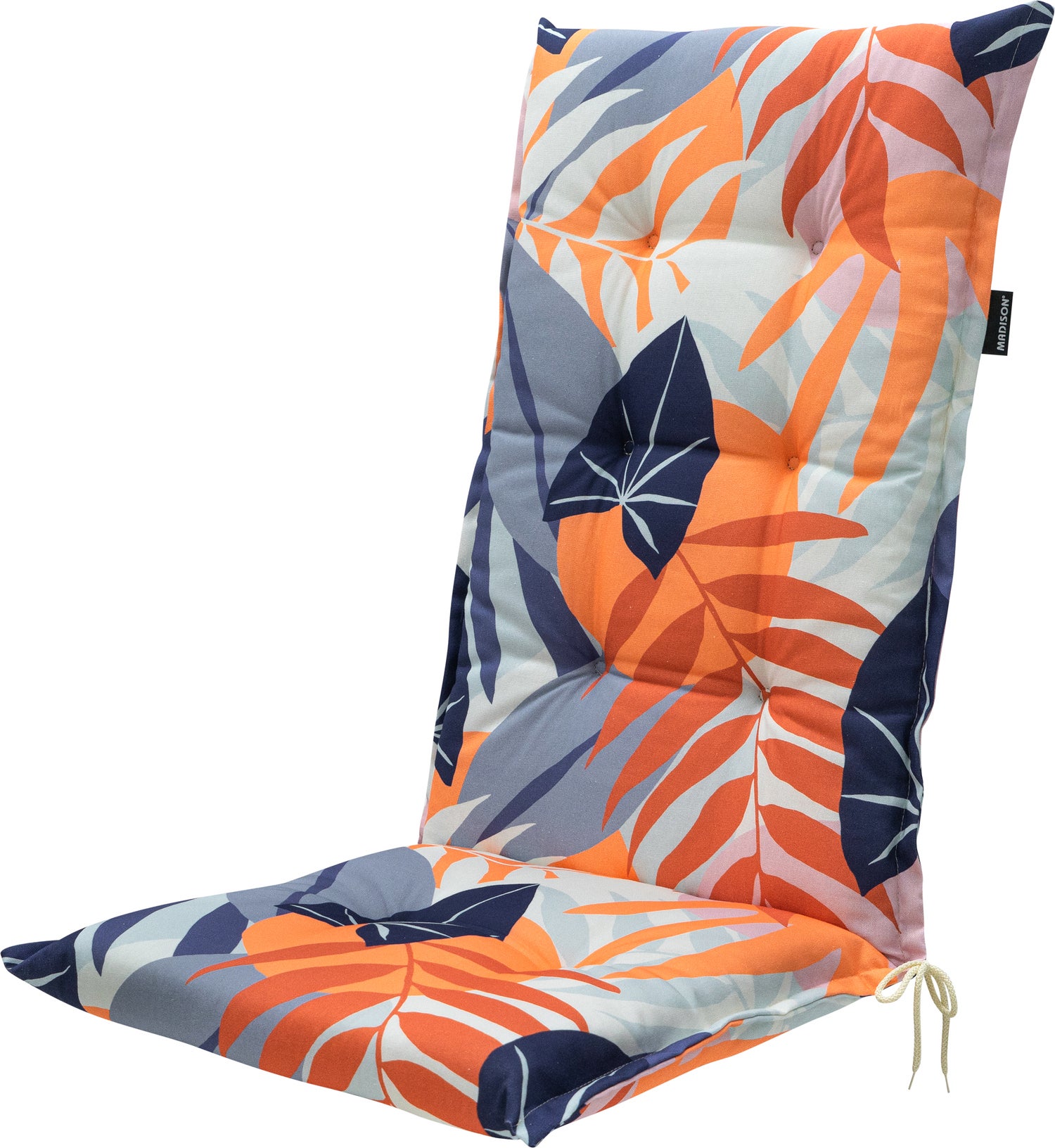 Madison tuinkussen hoge rug Iven blauw 123 x 50 x 8 cm