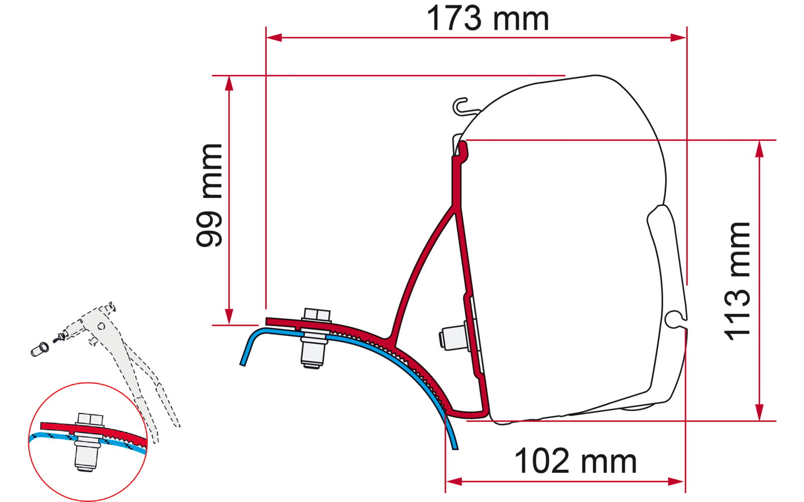 Fiamma Markisenadapter-Kit Trafic/Vivaro/Primastar