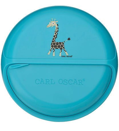 Carl Oscar Snackbox - MiniDisc - 12 cm - Türkis m. Giraffe