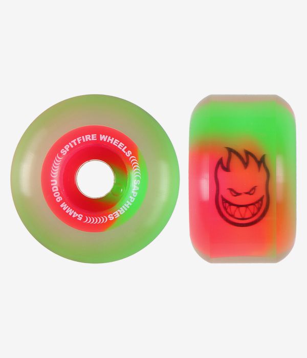 Spitfire Sapphire Rollen (neon pink green) 54 mm 90A 4er Pack
