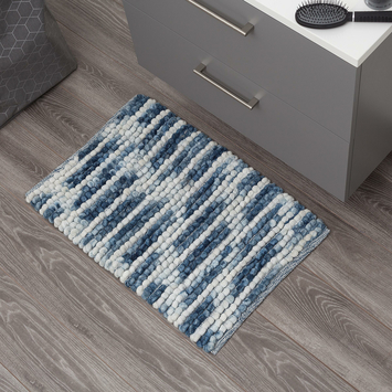 Badmat Vintage 50x80cm blauw