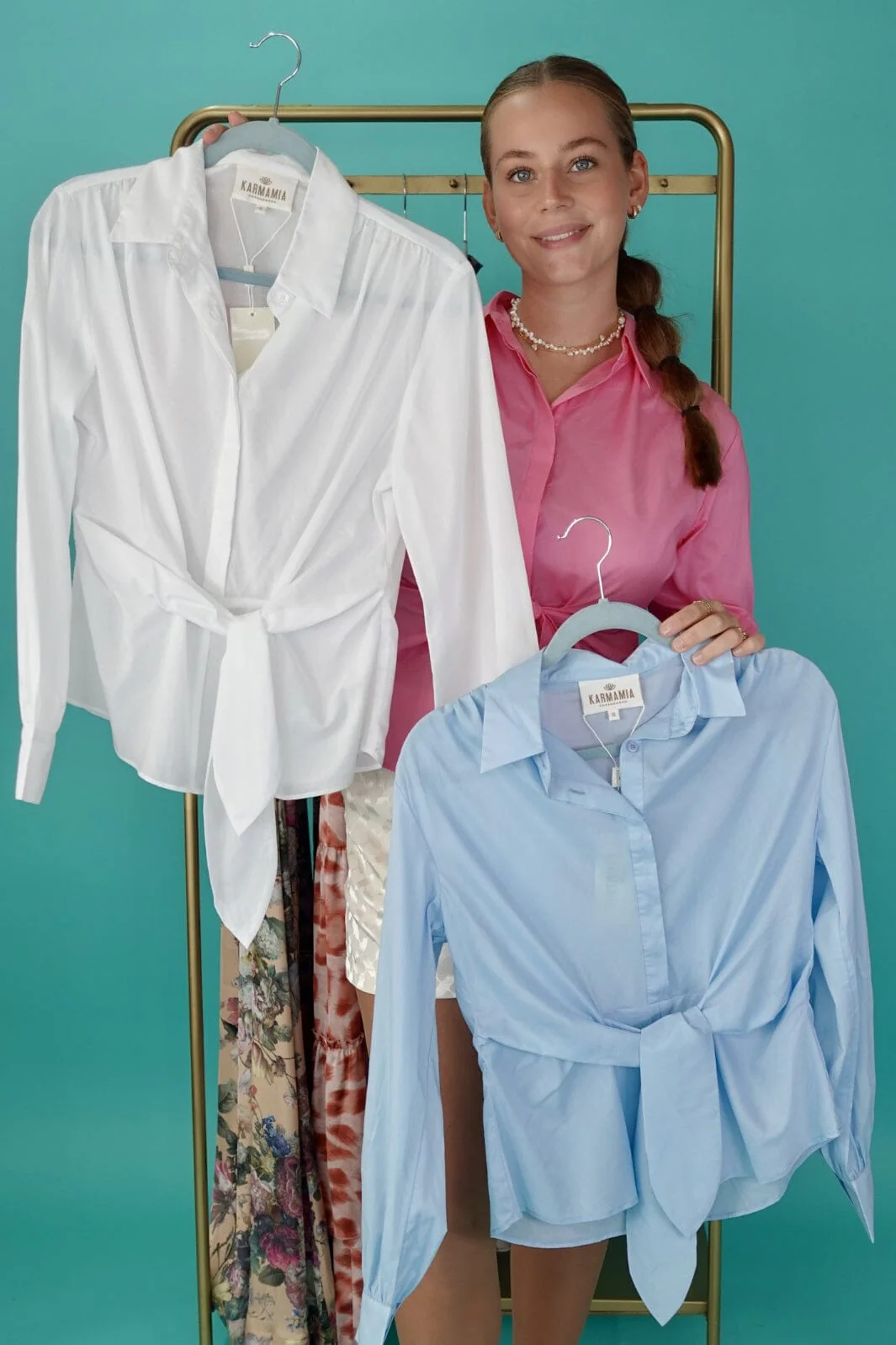 Karmamia Lee Shirt white poplin