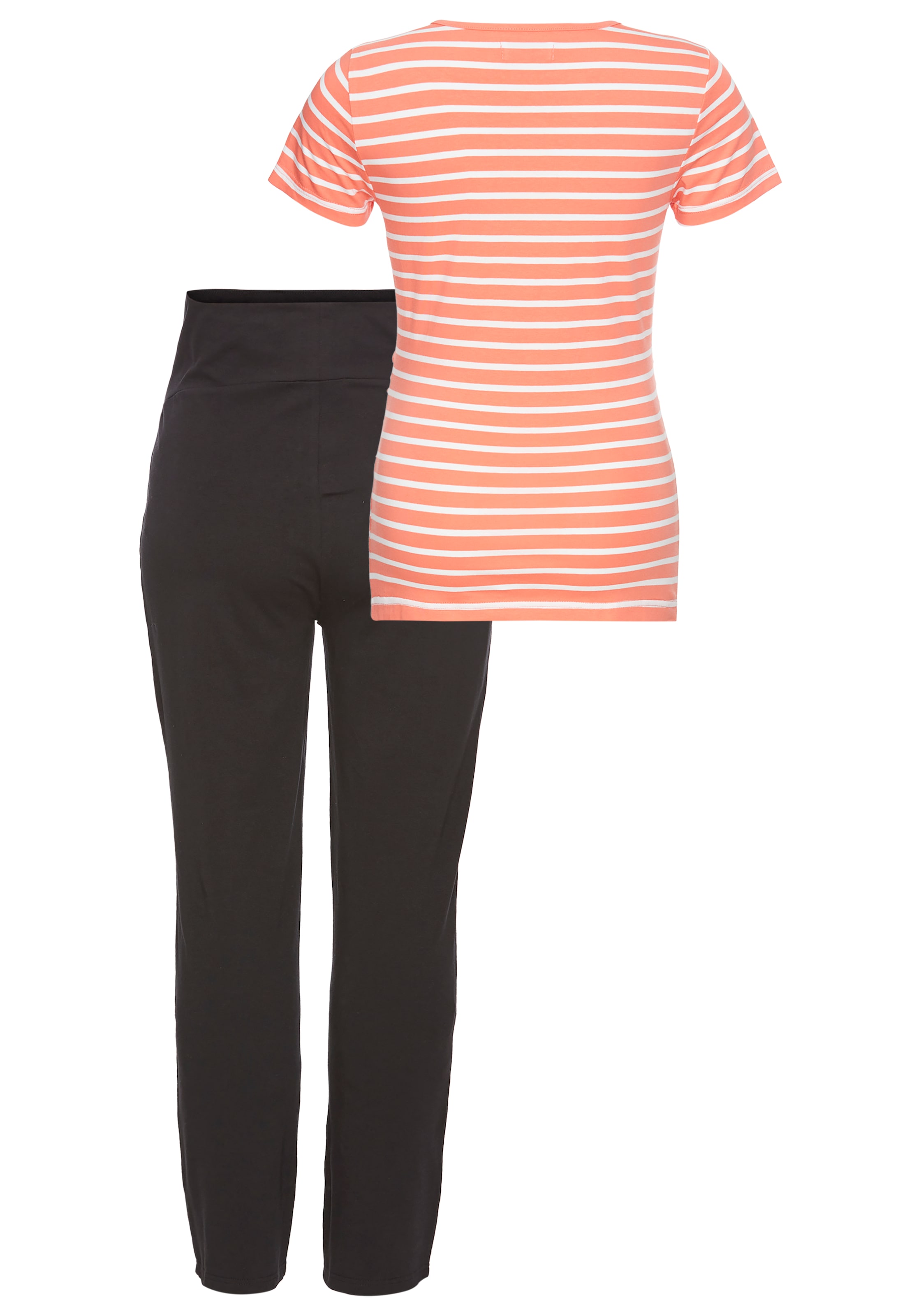 Neun Monate Umstandsshirt »2tlg. Set: T-Shirt+Leggings«, 2 Stk. Komplett Outfit für die Schwangerschaft und Stillzeit