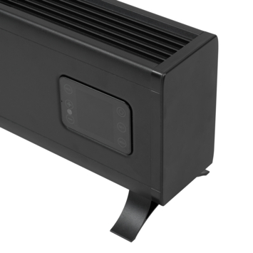 Eurom Alutherm Baseboard 2000 Zwart met WiFi