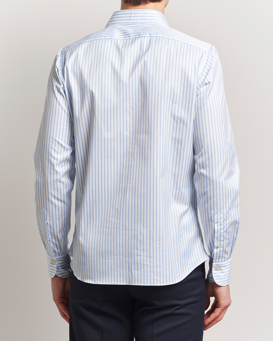 Finamore Napoli Porto Popover Shirt Light Blue