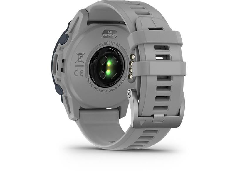 GARMIN Sportuhr Descent G1 Hellgrau/Grau GPS Fitness Smartwatch