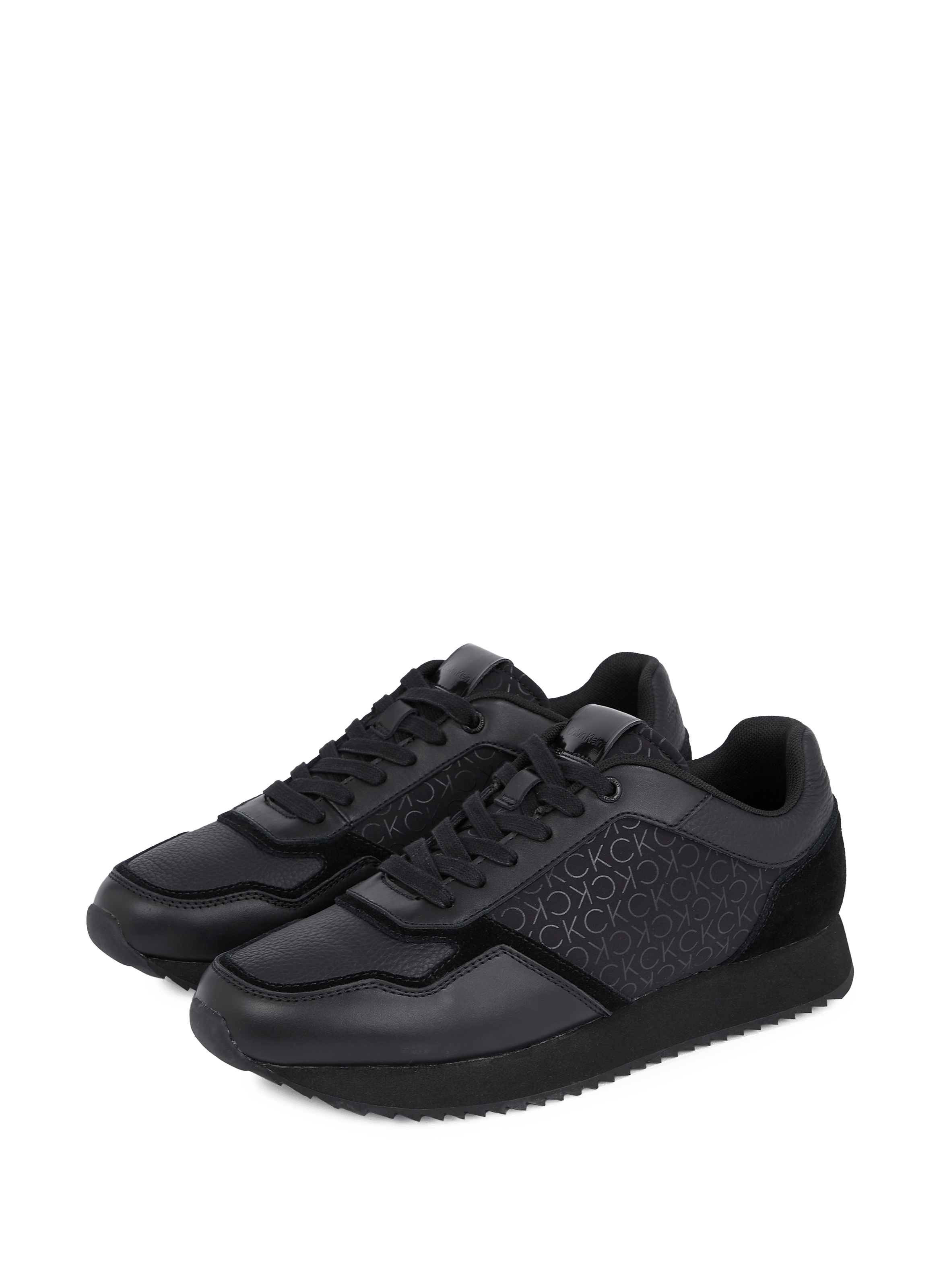 CALVIN KLEIN Baskets à logo - Noir