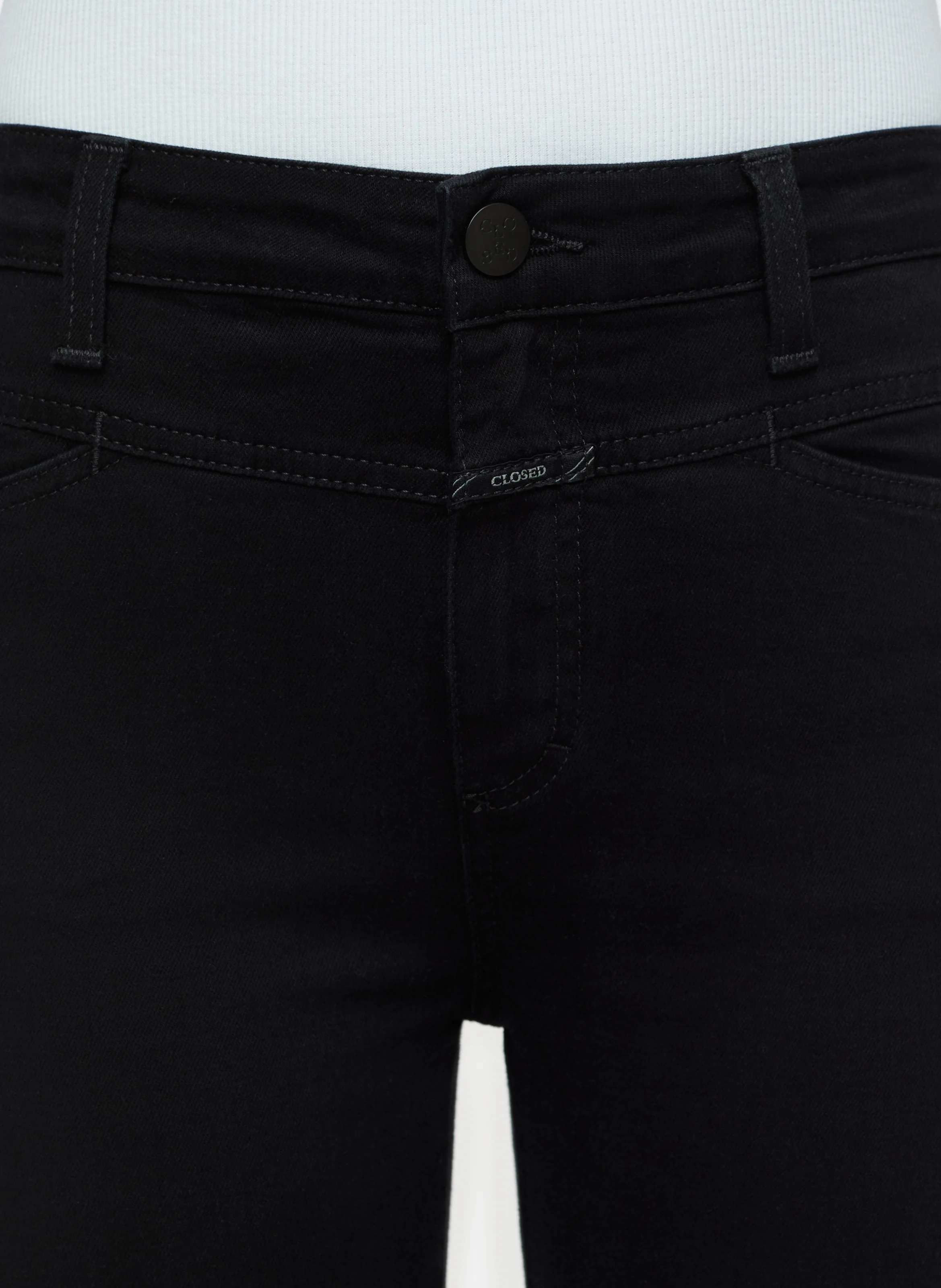 SKINNY PUSHER - Jean skinny taille haute en coton bio mélangé | Noir