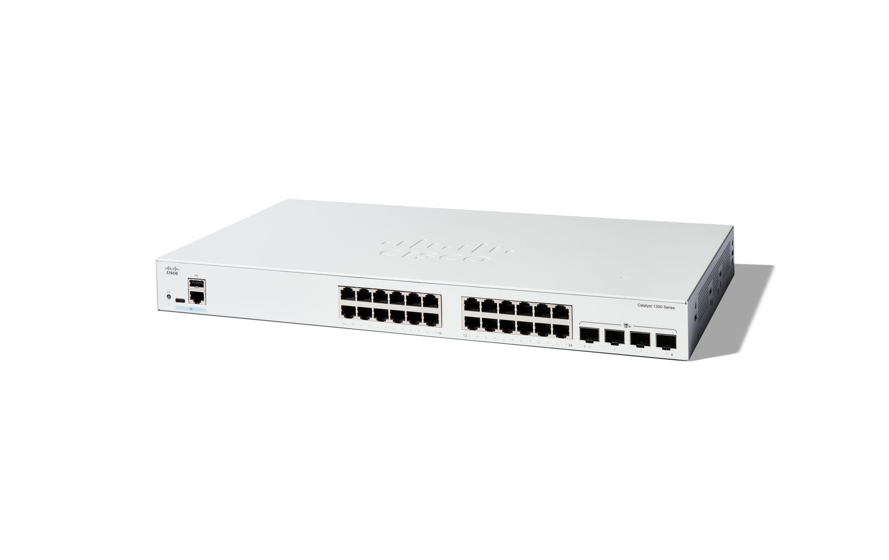 PoE+ Switch Catalyst C1300-24FP-4X 28 Port<br>Cisco Catalyst Switches der Serie 1300