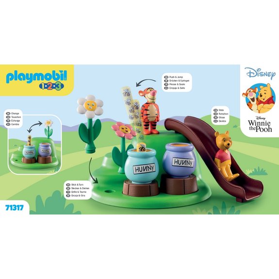 Winnie l'ourson et Tigrou jardin d'abeilles PLAYMOBIL 1.2.3 - 71317