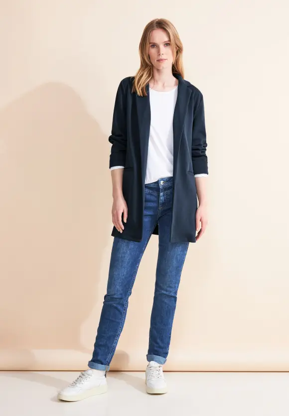 Offener Longblazer - deep blue