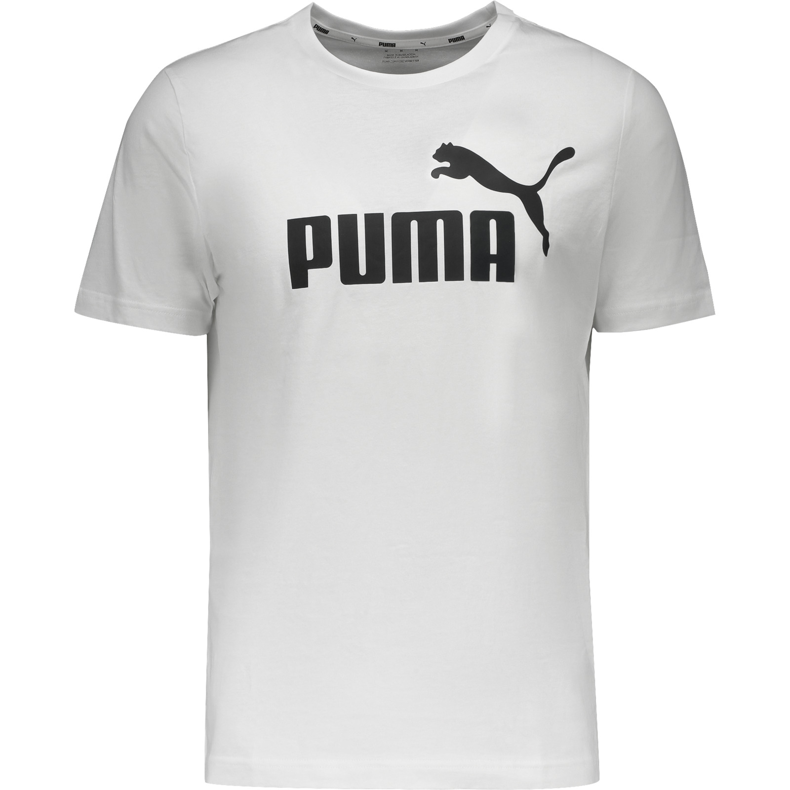 Puma Herren-T-Shirt ESS Logo XL, weiss