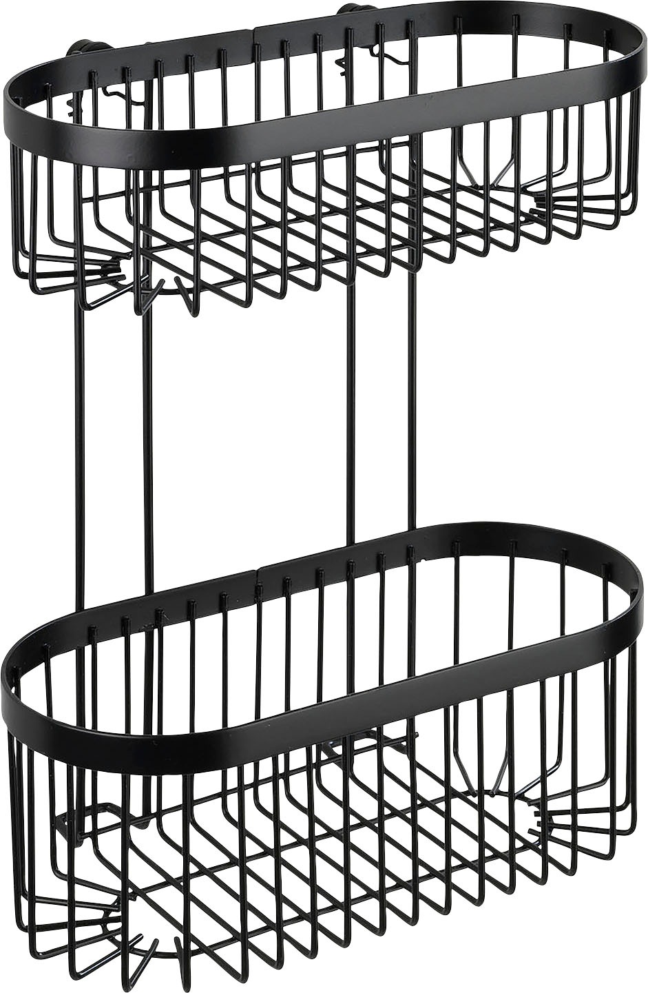 WENKO Wandregal »Classic Plus Black« 2 Etagen