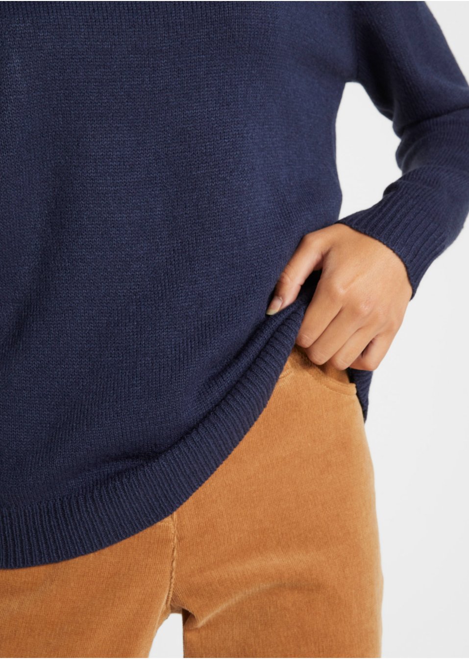 Pull en maille avec encolure ronde