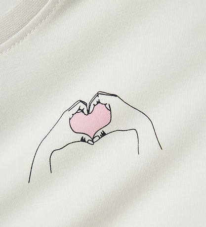 Name It Bluse - Love - NkfVix - Jet Stream m. Print