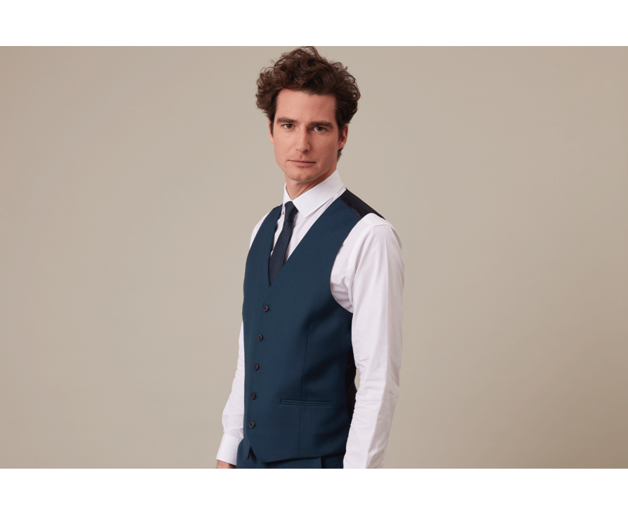 Gilet de costume homme Vert Bouteille - LAZARE