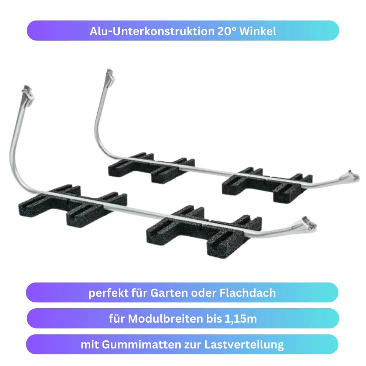 MyGarten Balkonkraftwerk 1760 Watt – 2024 Premium transparent Variante