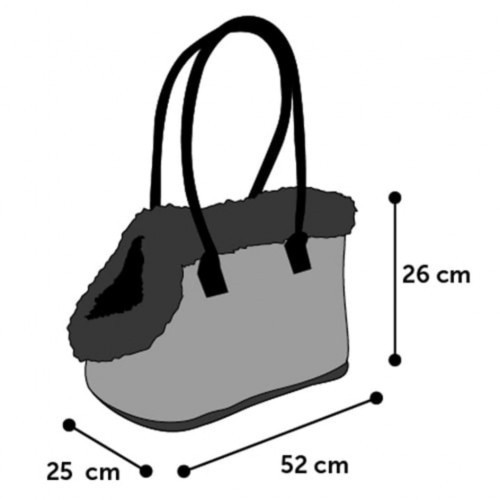Bolsa de transporte para animais de estimação Estelle, cinza