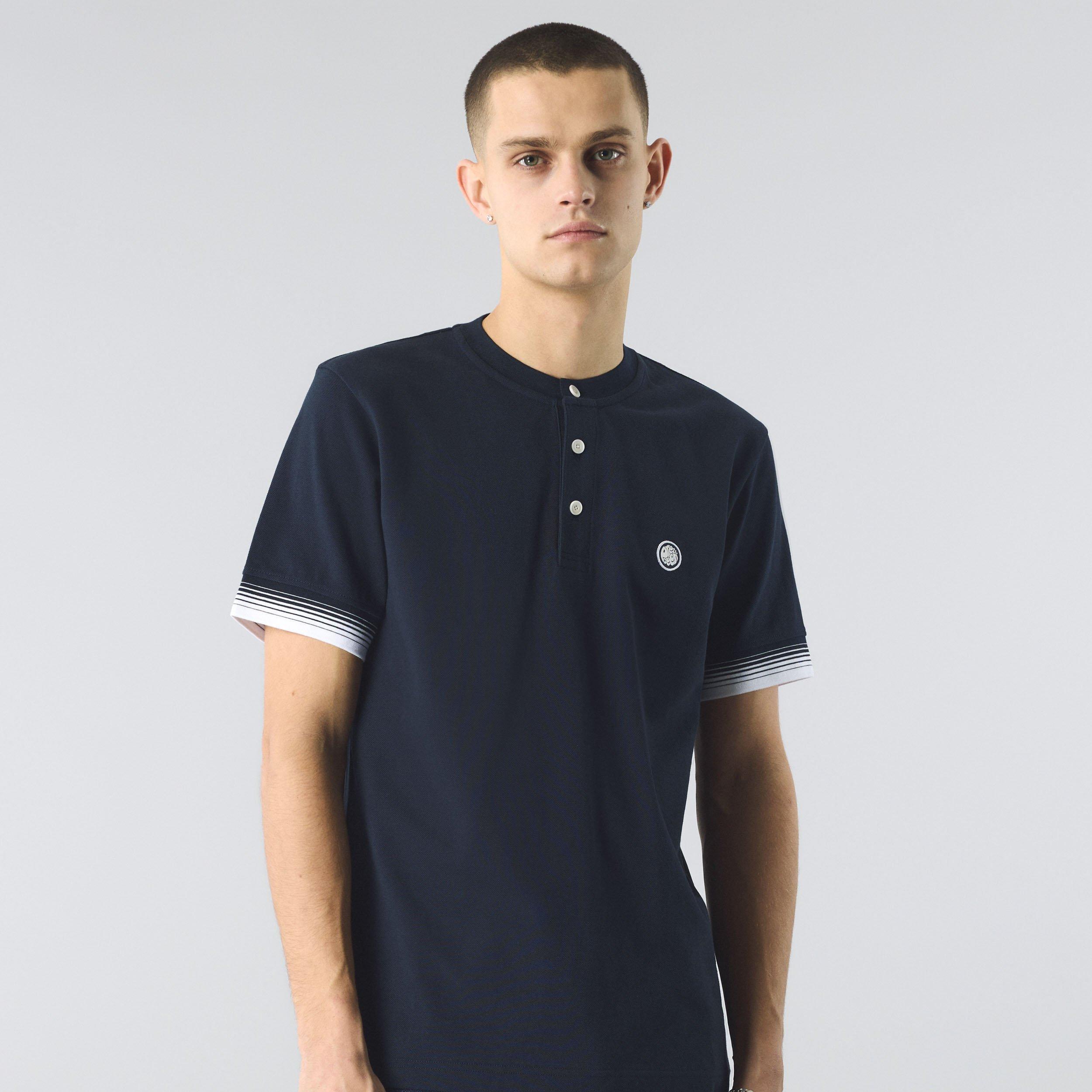 Pretty Green Gradient Grandad T Shirt