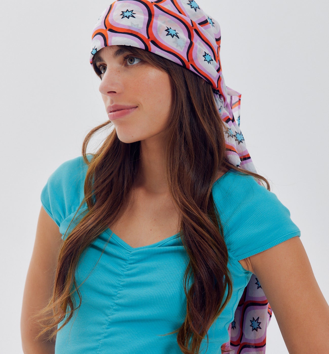 Top en jersey ctelé Femme - Turquoise